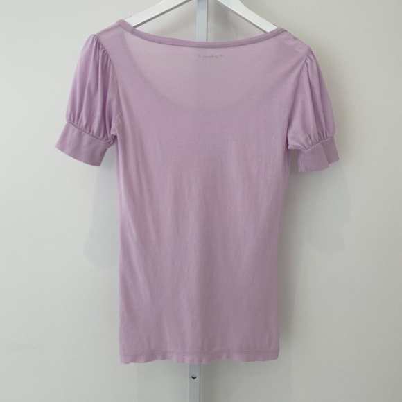 STEPHANIE B PIMA COTTON LAVENDER TSHIRT 0416 SMALL - Picture 4 of 10